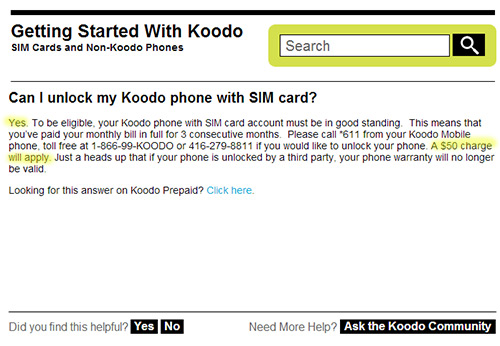 $50 to unlock a phone through the old network carrier. I don't think so.