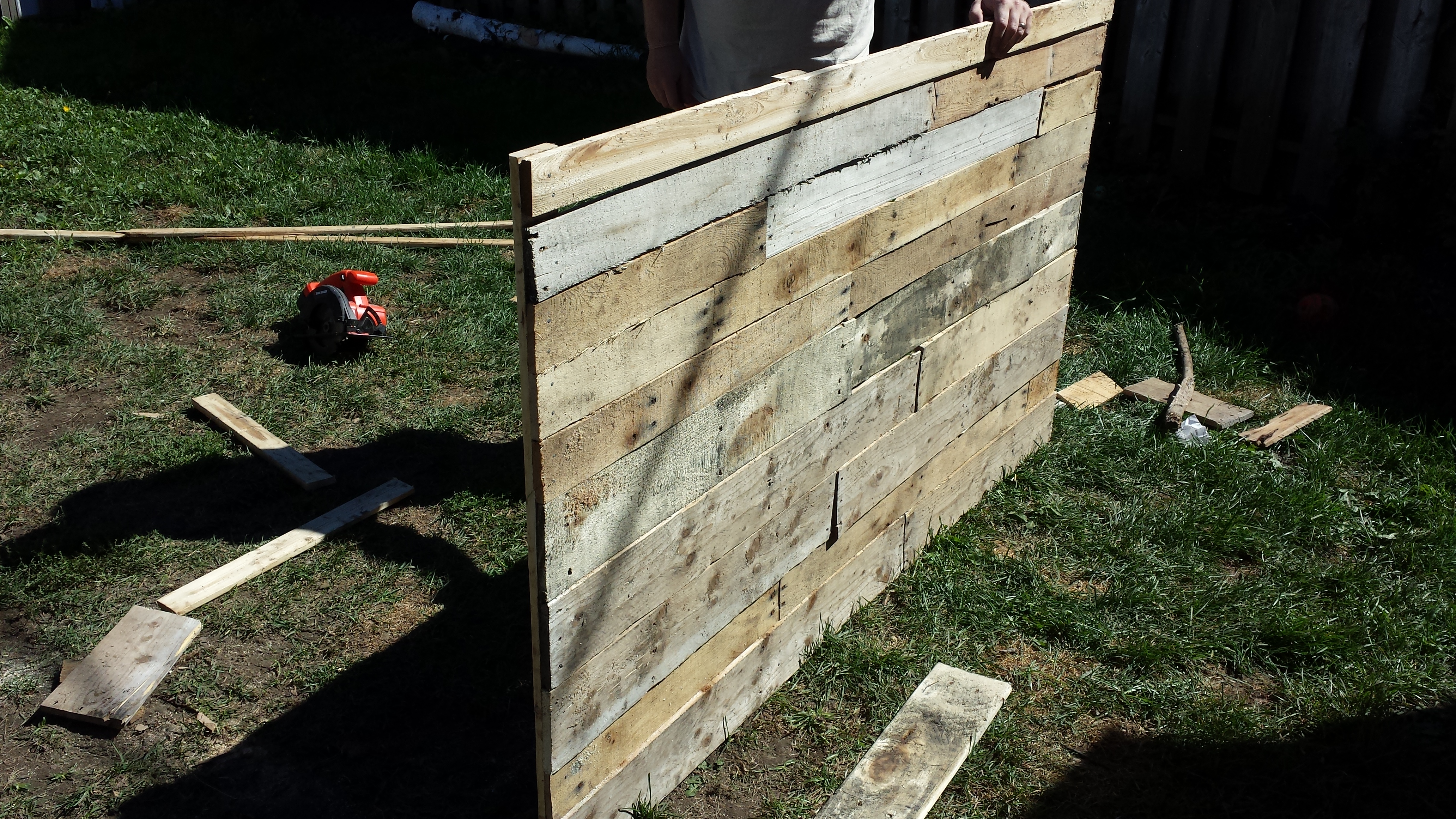 DIY headboard progress