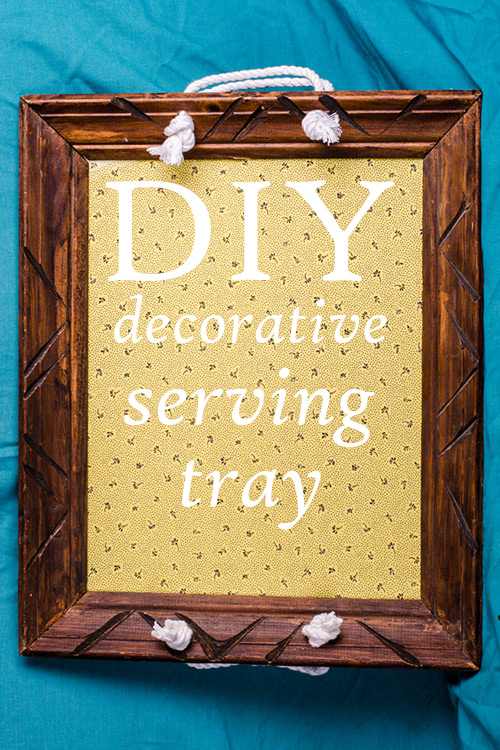 DIY Quick & easy decorative table tray Commatose.ca