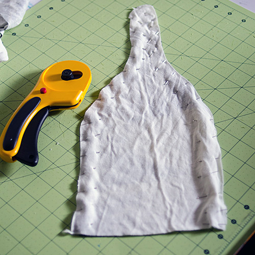 pinned knotted hat template