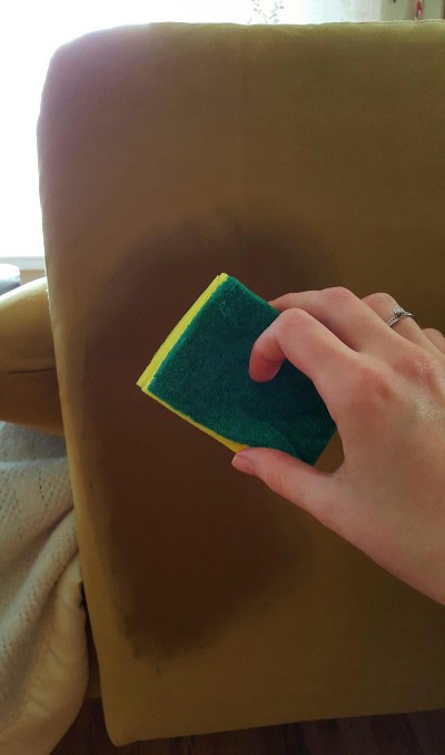 Mild detergent and a drop of water